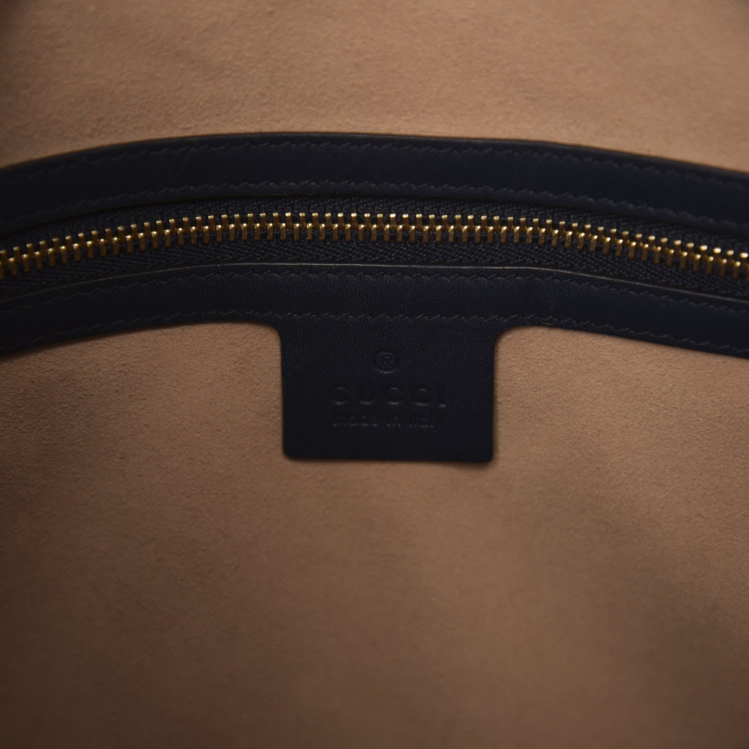 Gucci GG Supreme Monogram Linea A Hobo Navy 6 of 11