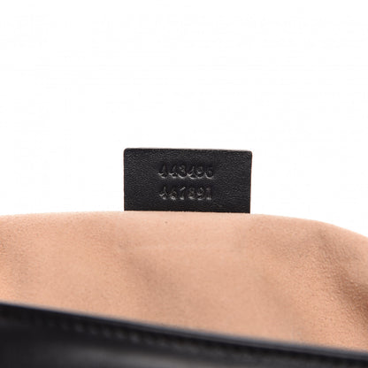 Gucci Calfskin Matelasse Medium GG Marmont Shoulder Bag Black 9 of 10