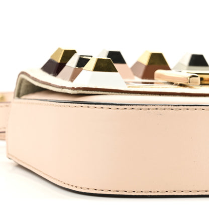 Fendi Vitello Dolce Calf Hair Studded Mini 3Baguette Shoulder Bag Light Pink 8 of 11