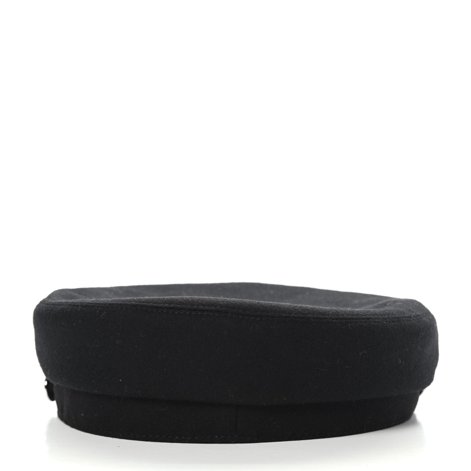 Hermes Cashmere Swift Womens Deauville Cap 58 Black 4 of 7