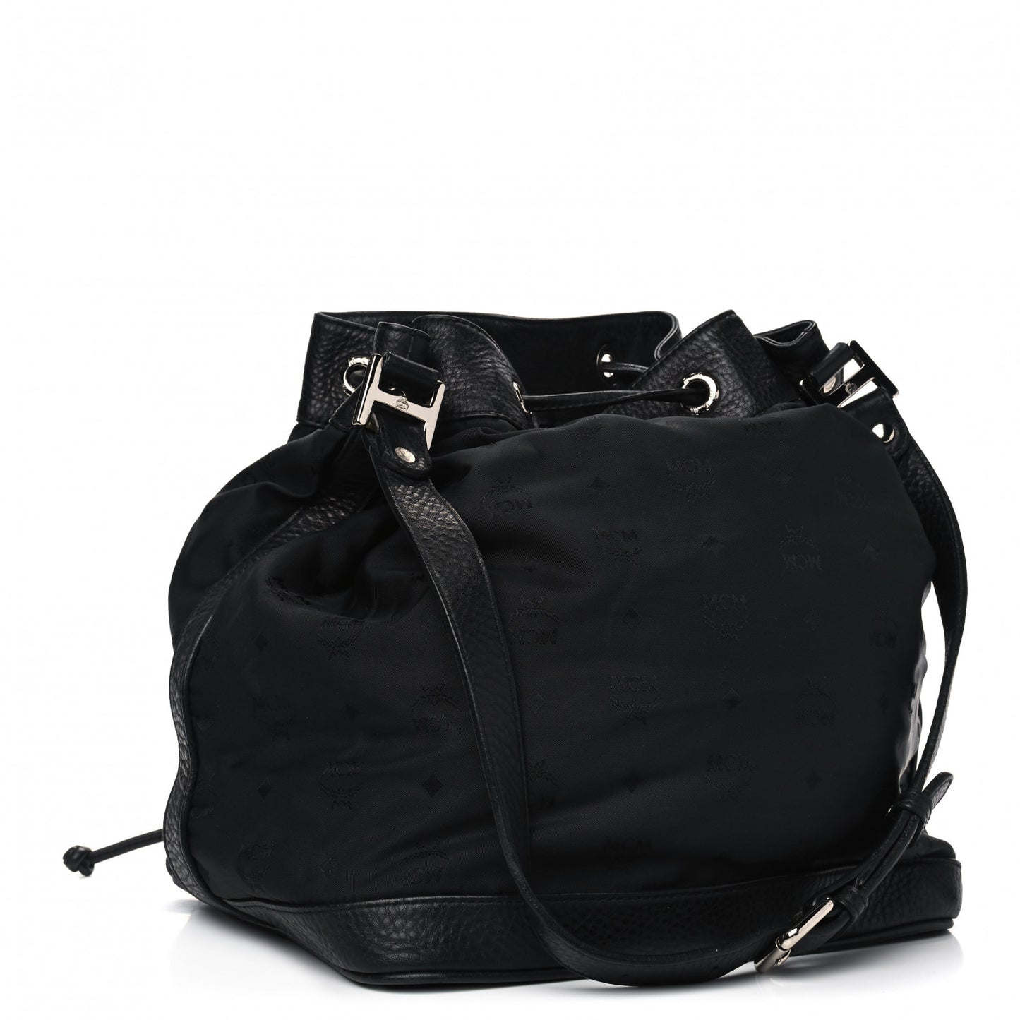 Nylon Monogram Bucket Black