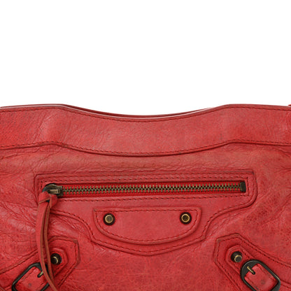 Balenciaga Chevre Classic Hardware Porte Toilette Makeup Clutch  Rouge Coquelicot 8 of 15