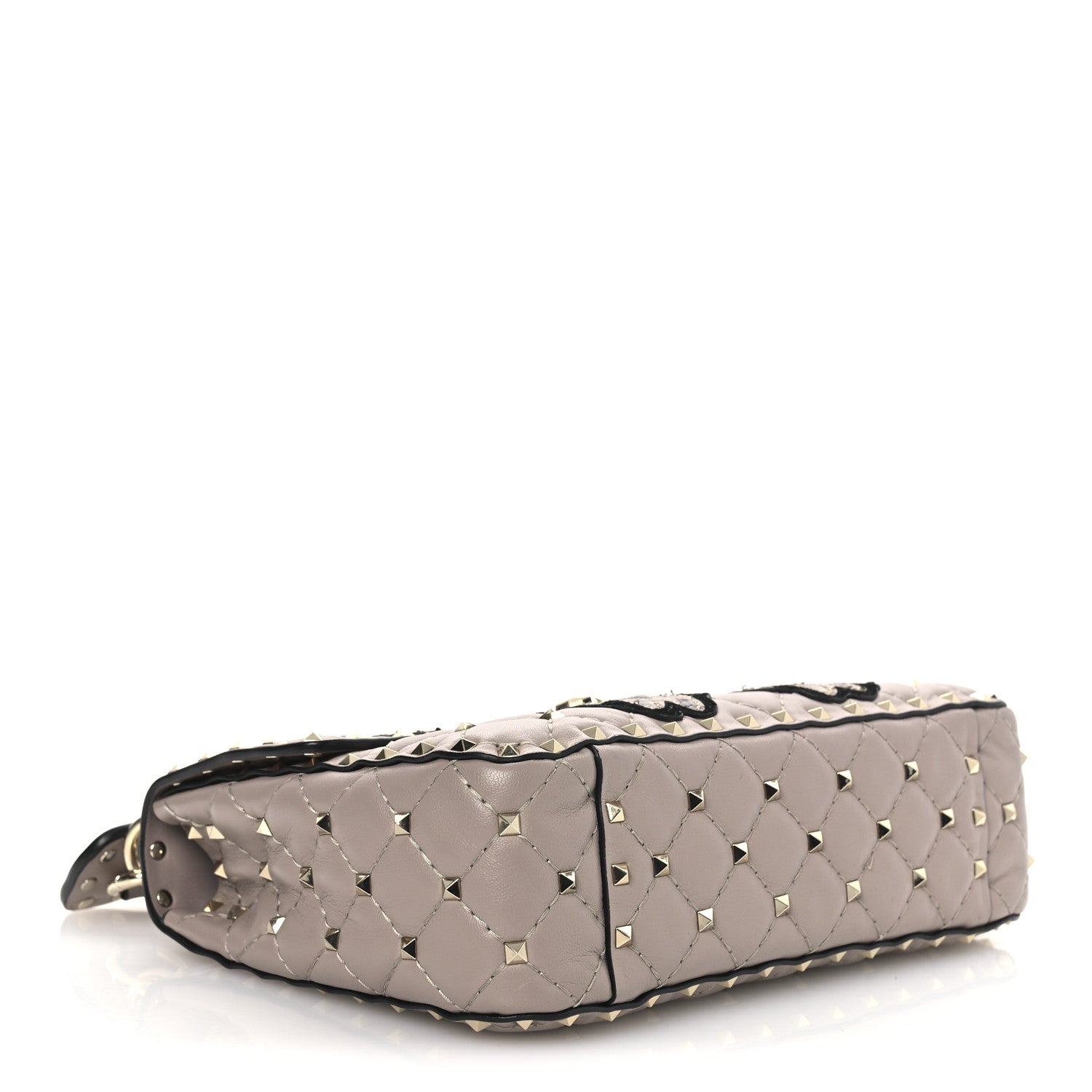 Valentino Garavani Nappa Butterfly Medium Rockstud Spike Shoulder Bag Poudre 3 of 9