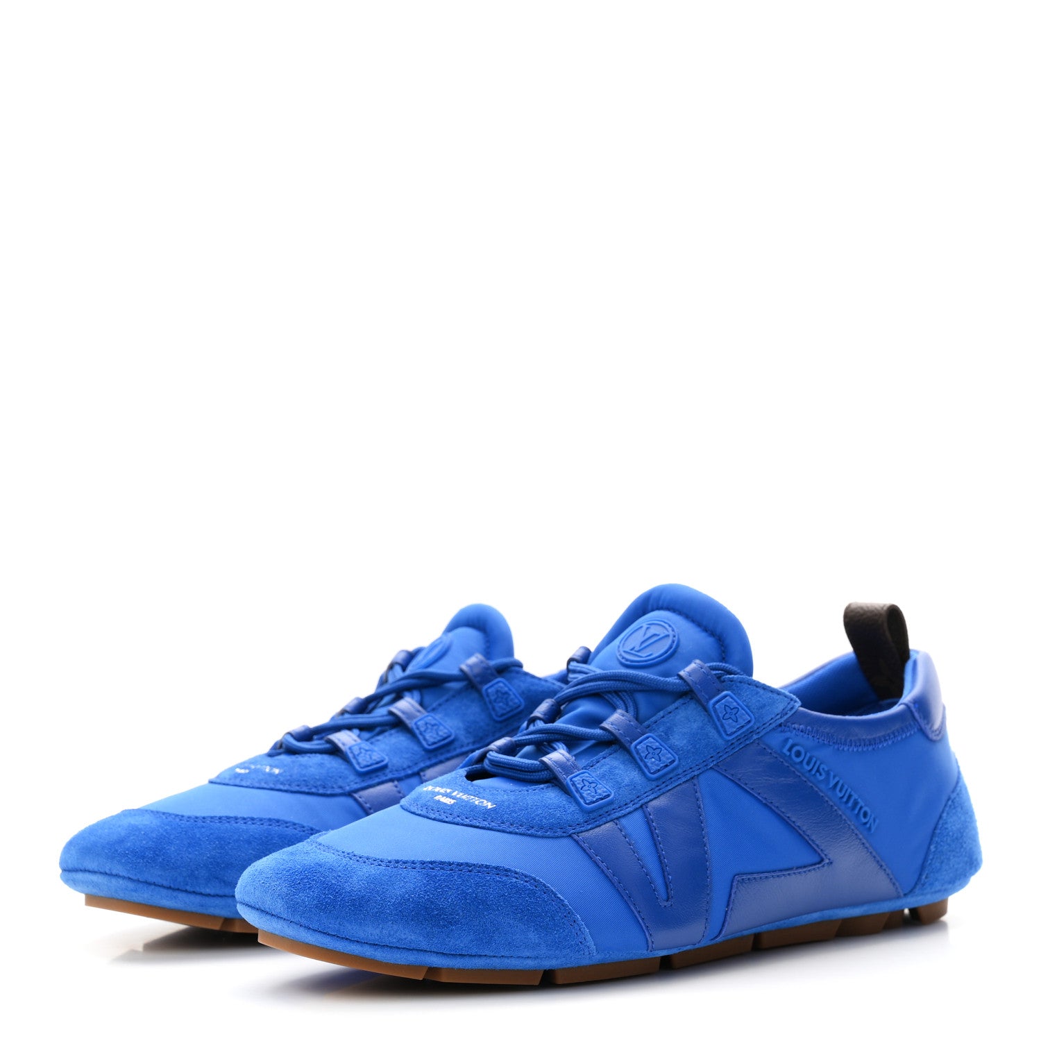 Louis Vuitton Suede Calfskin LV Sneakerina 39.5 Electric Blue 4 of 11