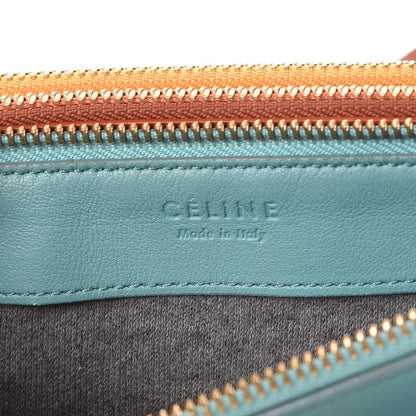Celine Lambskin Small Multicolor Trio Crossbody Bag Antarctic 8 of 11