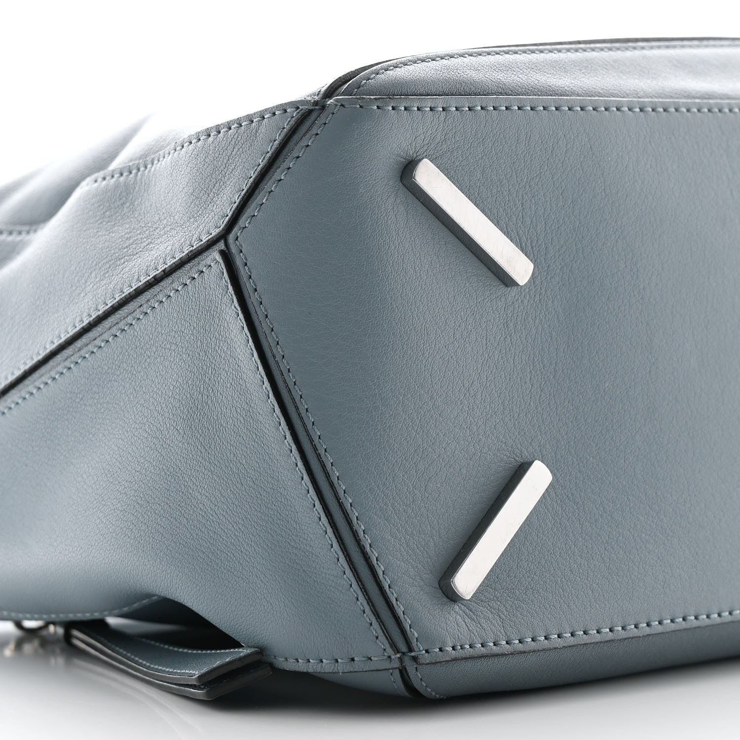 Loewe Calfskin Medium Puzzle Bag Stone Blue 8 of 10