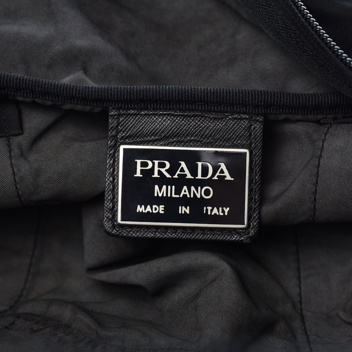 Prada Tessuto Nylon Saffiano Weekender Black 6 of 10
