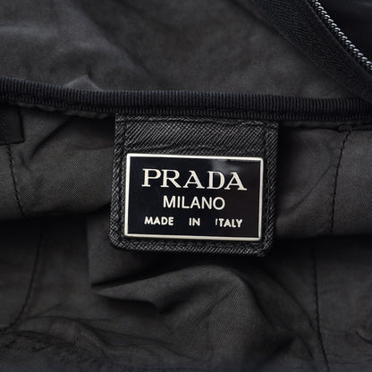 Prada Tessuto Nylon Saffiano Weekender Black 6 of 10