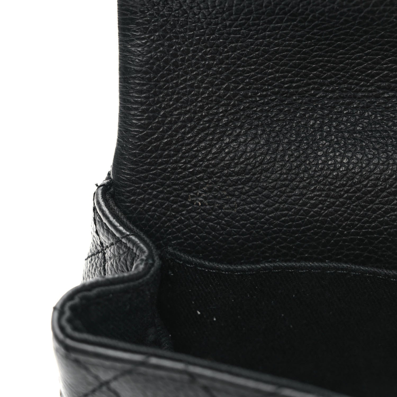 Chanel Grained Calfskin Quilted 2.55 Reissue Flap Belt Bag Clutch Black 12 of 12