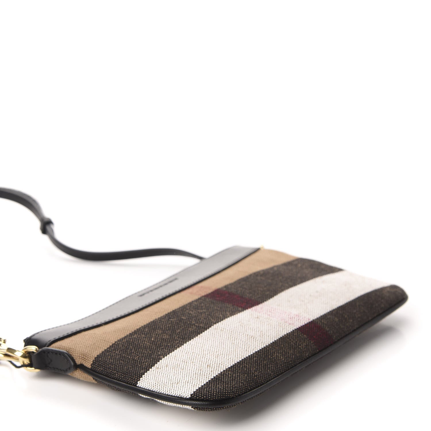 Burberry Mega Check Peyton Crossbody Clutch Bag Black 4 of 11