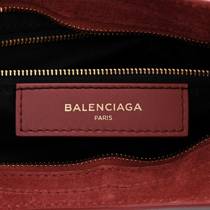Balenciaga Baby Daim Suede Gold Metallic Edge Hardware City Bois De Rose Fonce 6 of 10