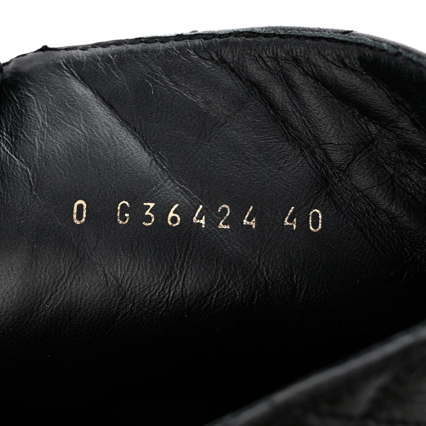 Shiny Calfskin Quilted Lace Up Combat Boots 40 Black