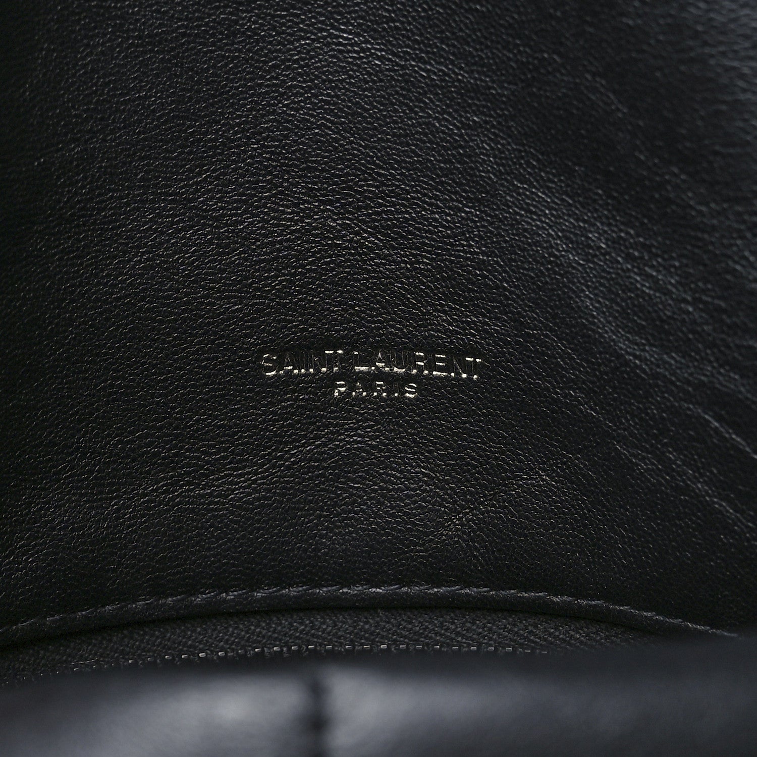 Saint Laurent Lambskin Quilted Small Loulou Puffer Monogram Chain Satchel Black 5 of 11