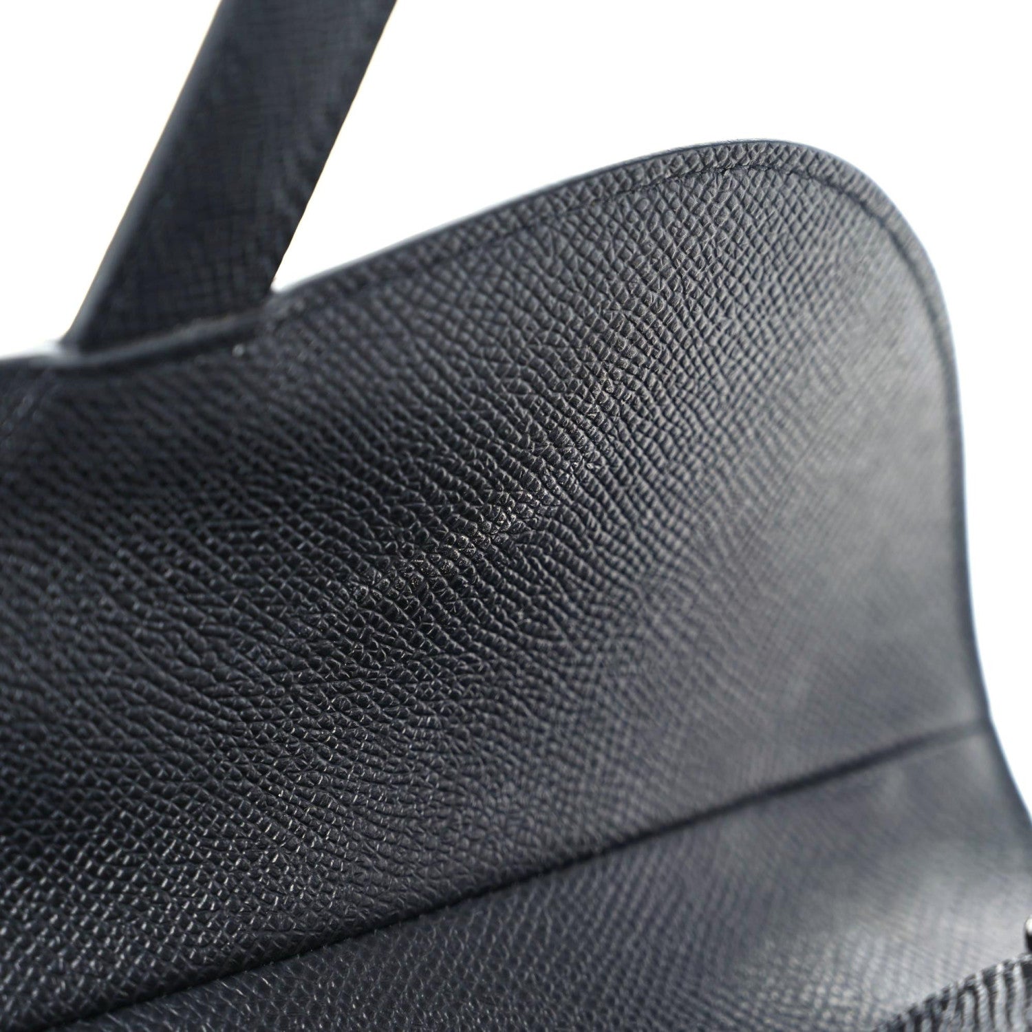 Christian Dior Grained Calfskin Saddle Bag Black 12 of 13