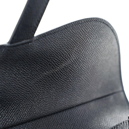 Christian Dior Grained Calfskin Saddle Bag Black 12 of 13
