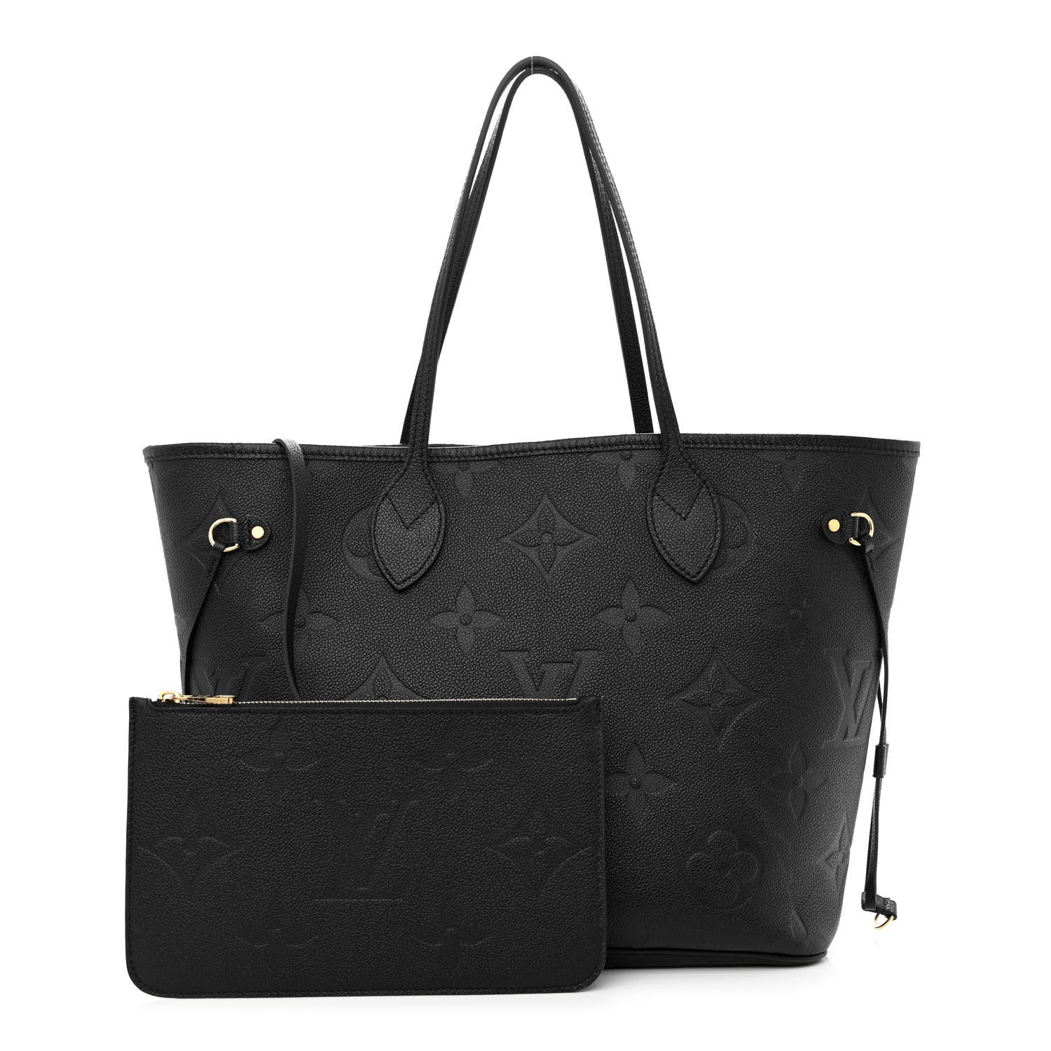 Louis Vuitton Empreinte Monogram Giant Neverfull MM Black 1 of 11