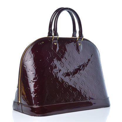 Louis Vuitton Vernis Alma GM Amarante 3 of 6