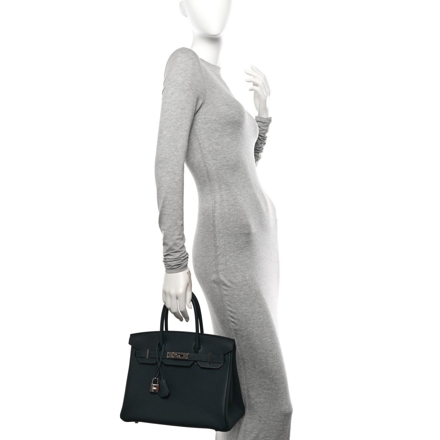 Hermes Togo Birkin 30 Vert Cypress 2 of 12