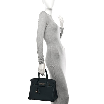 Hermes Togo Birkin 30 Vert Cypress 2 of 12