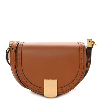 Fendi Vitello King Plexiglass Moonlight Shoulder Bag Cuoio 1 of 9
