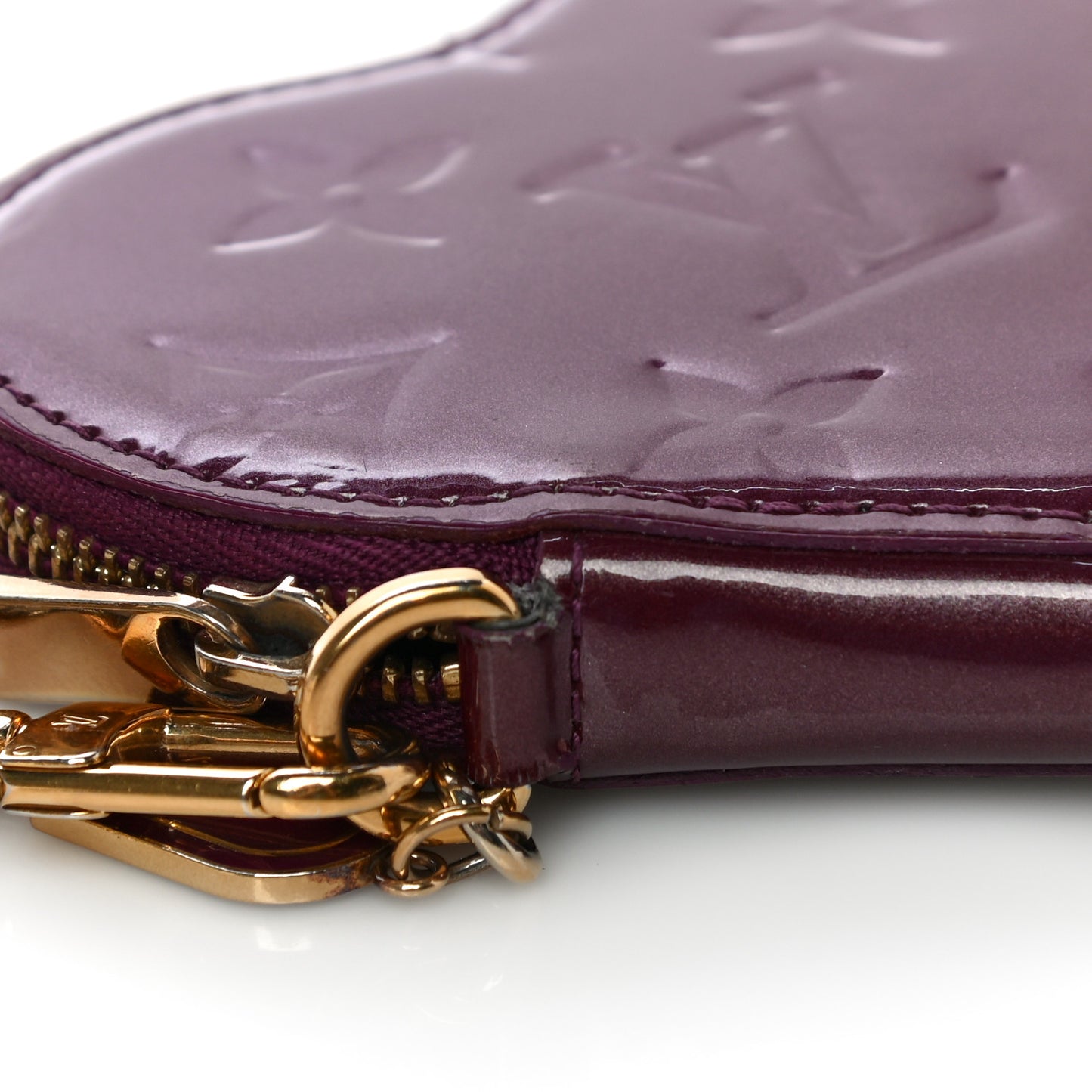 Vernis Heart Coin Purse Violet