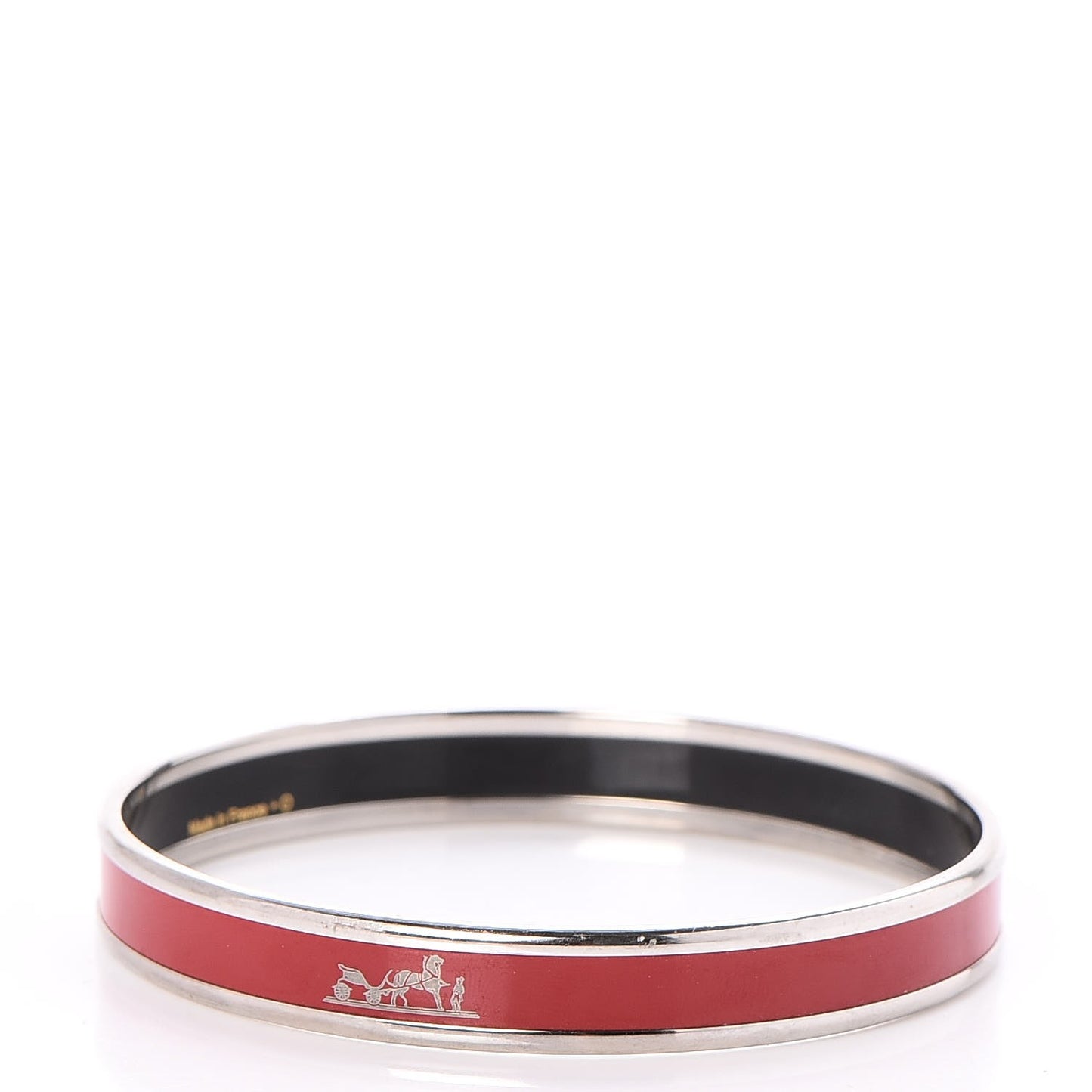 Enamel Narrow Caleche Bracelet 65 Red