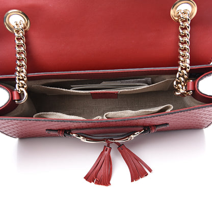 Gucci Microguccissima Medium Emily Chain Shoulder Bag Red 4 of 11