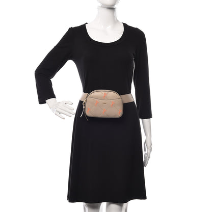 Chloe Smooth Calfskin Little Horses Embroidered Signature Belt Bag Pastel Grey 2 of 9
