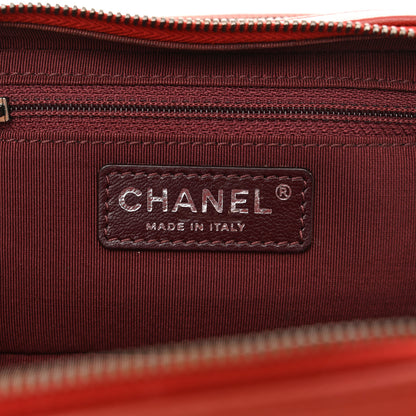 Chanel Lambskin Quilted Mini Coco Boy Camera Case Red 7 of 12