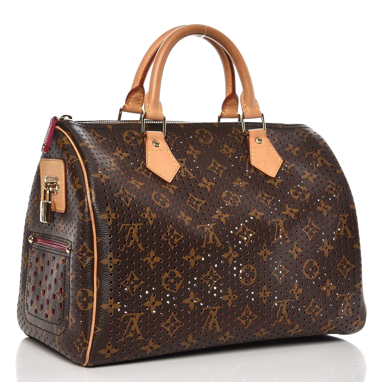 Louis Vuitton Monogram Perforated Speedy 30 Fuchsia 3 of 6