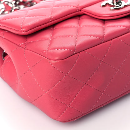 Chanel Lambskin Quilted Mini Rectangular Flap Pink 8 of 9