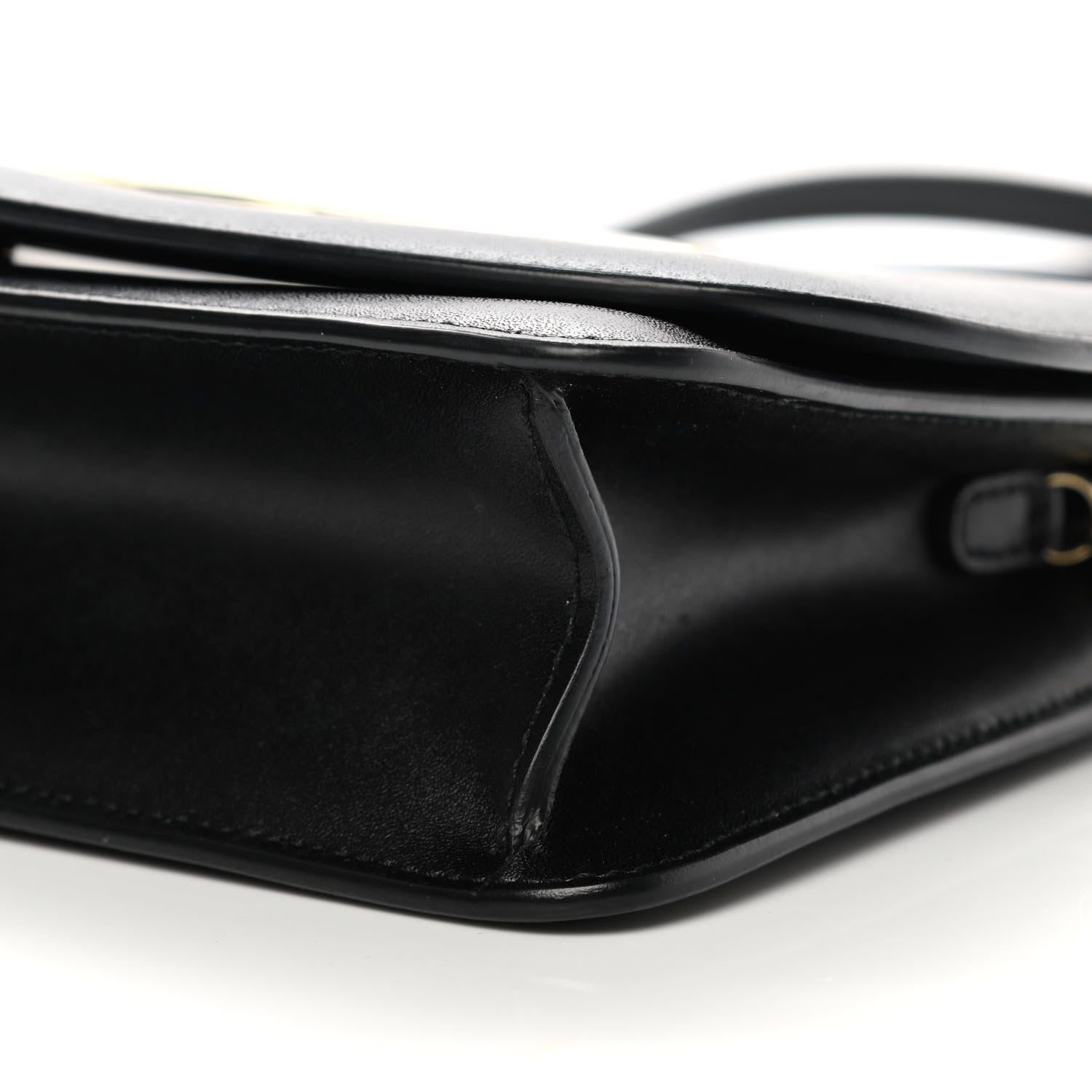 Salvatore Ferragamo Calfskin Vela Crossbody Bag Black 8 of 11