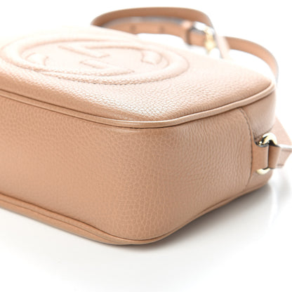 Gucci Pebbled Calfskin Small Soho Disco Bag Rose Beige 9 of 10