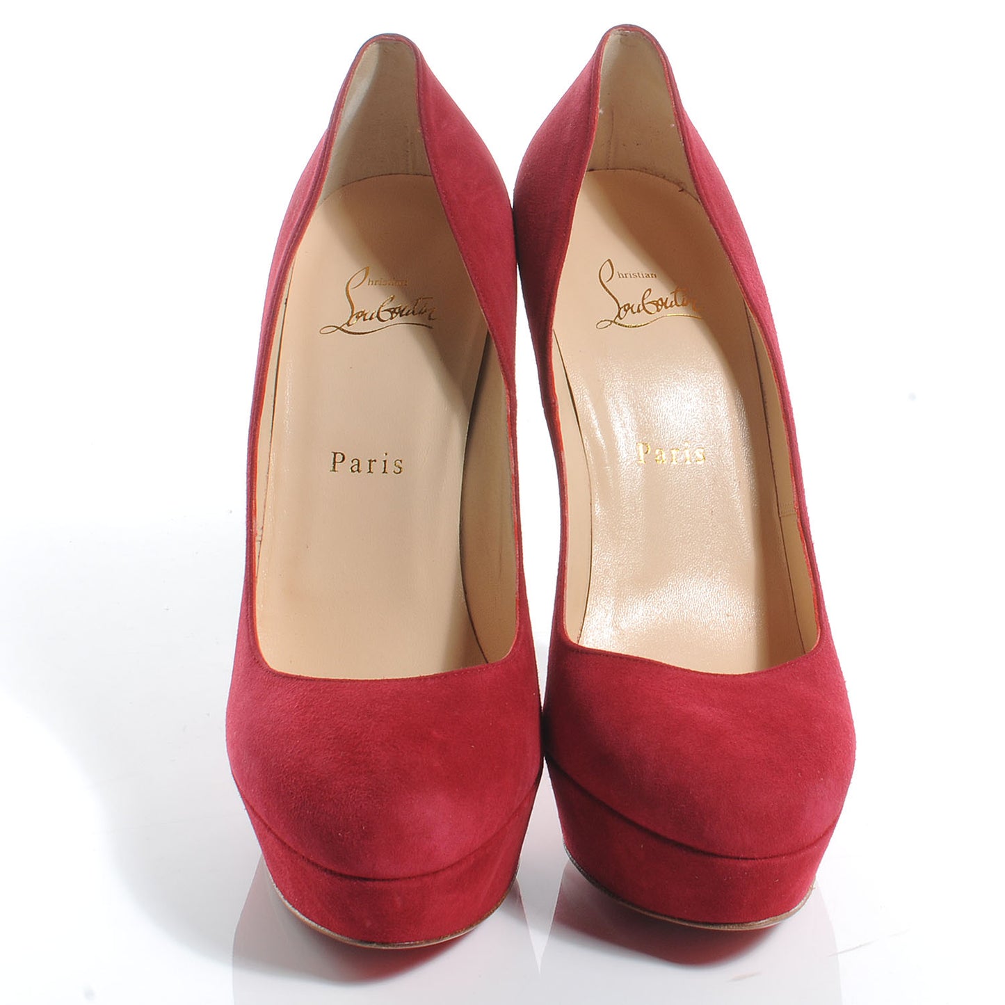 Suede Bianca Back Zip 140 Pumps 40.5 Red