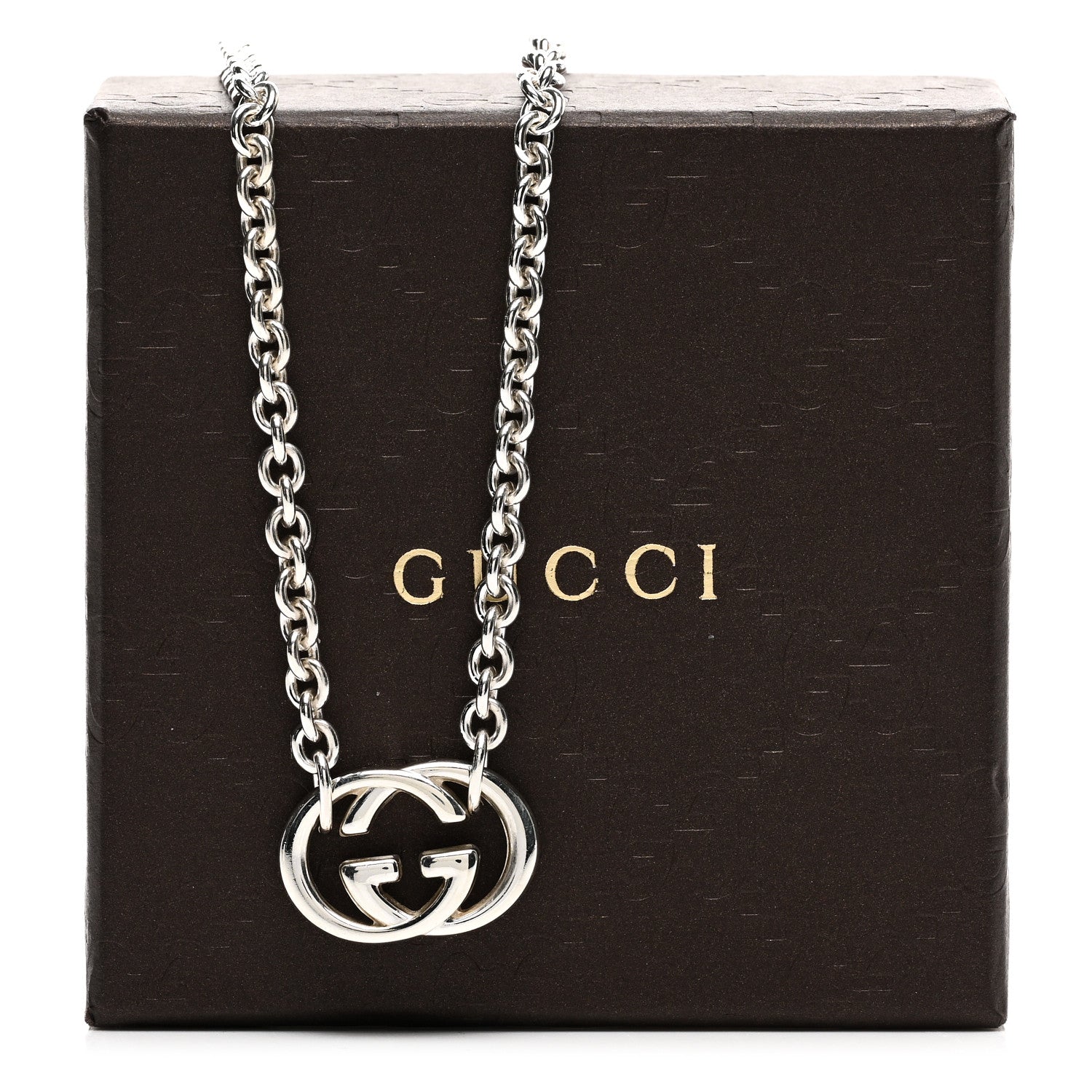 Gucci Sterling Silver Britt Necklace 5 of 5
