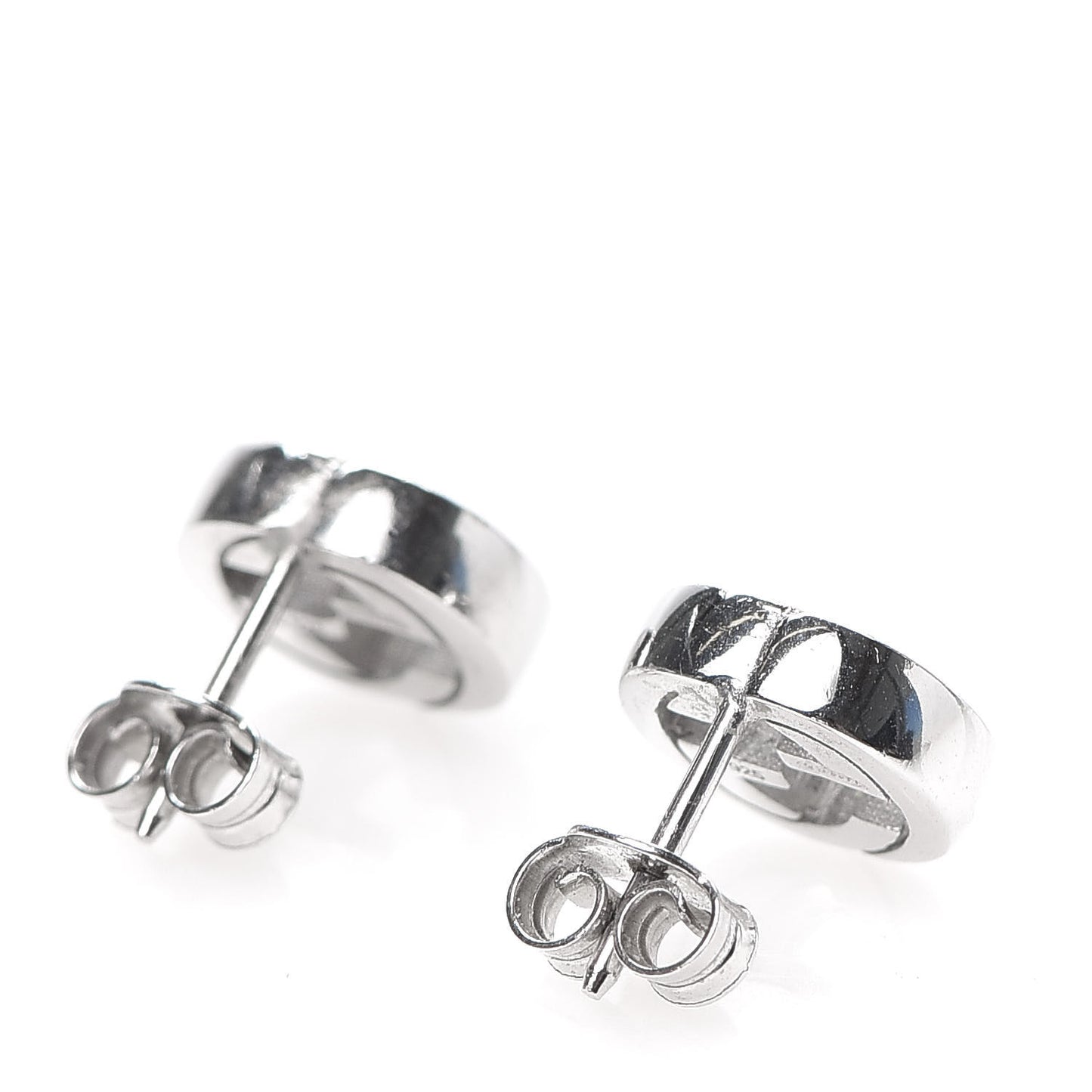 Sterling Silver Interlocking GG Stud Earrings