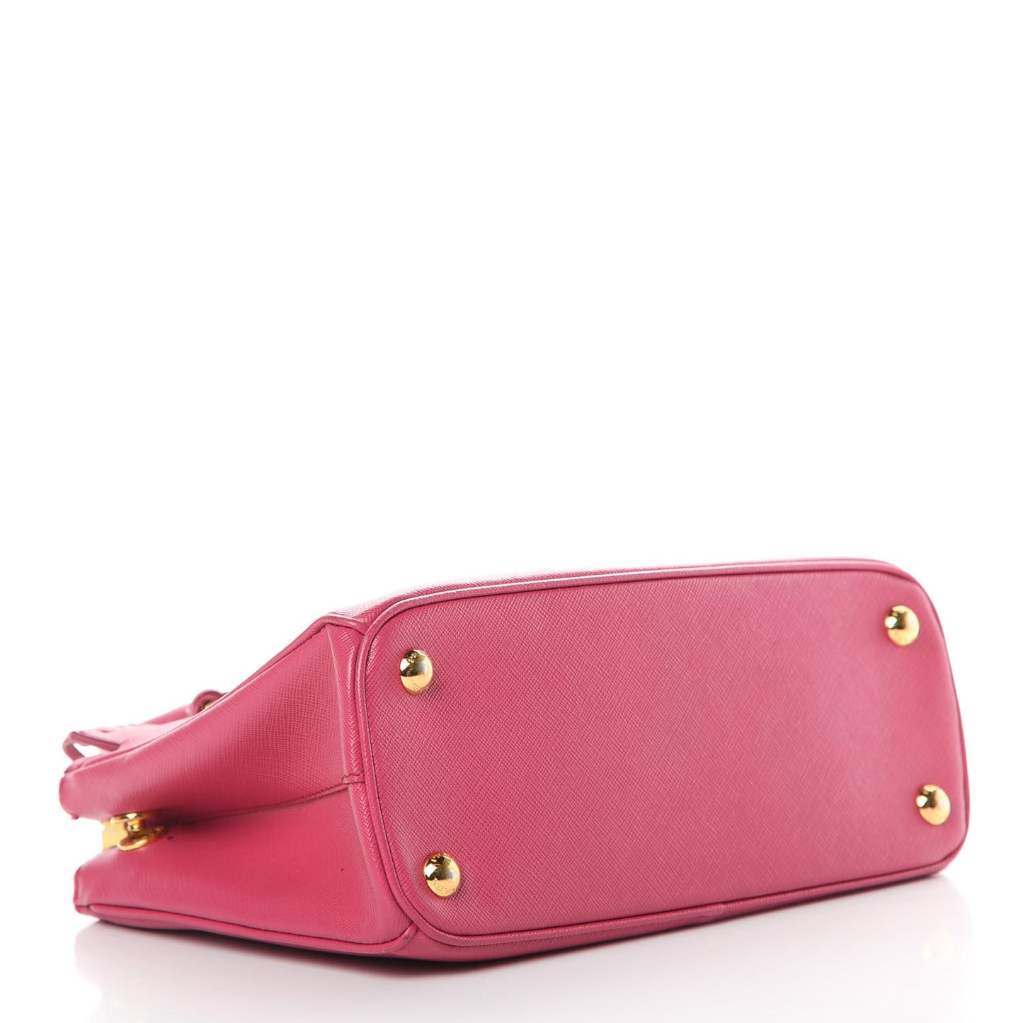 Saffiano Lux Small Galleria Double Zip Tote Fuxia