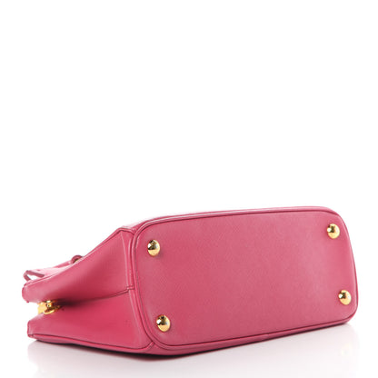 Prada Saffiano Lux Small Galleria Double Zip Tote Fuxia 4 of 26