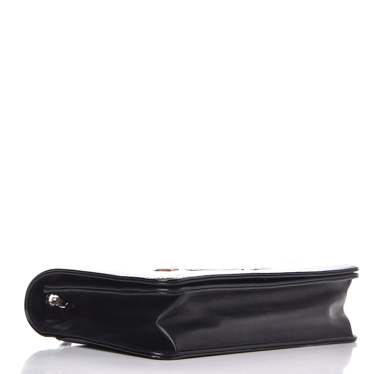 Vinyl Small Lipstick Flap Black