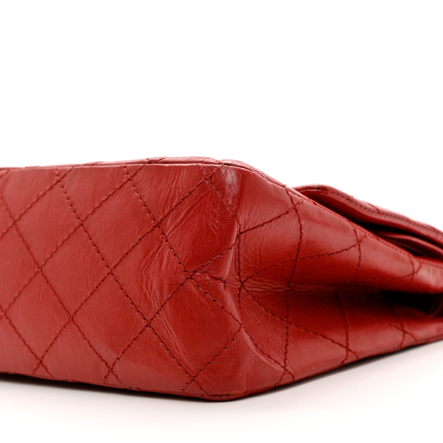 Chanel Aged Calfskin Quilted 2.55 Reissue 226 Flap Red 9 of 9