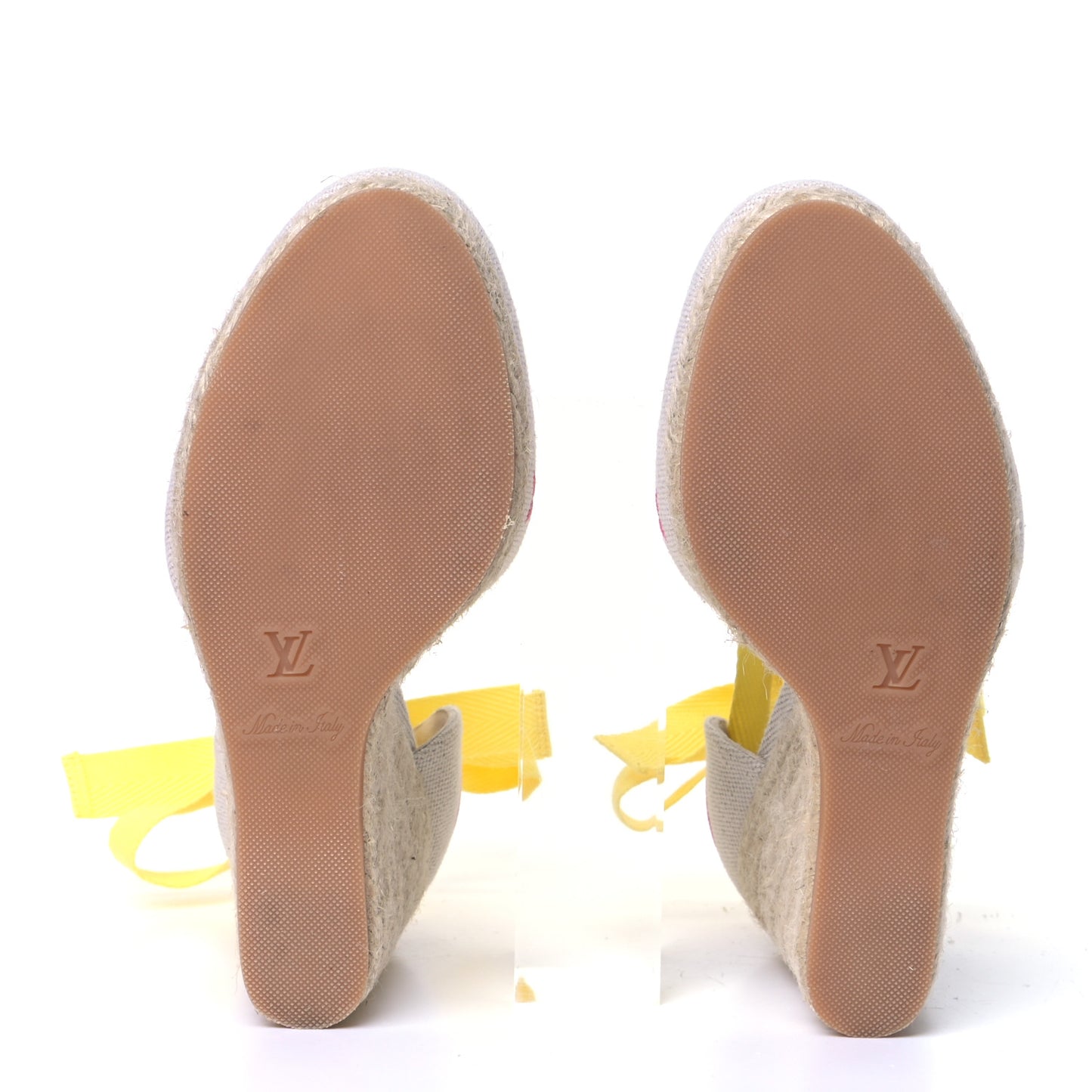 Canvas Monogram Starboard Wedge Espadrilles 39 Rose Pop