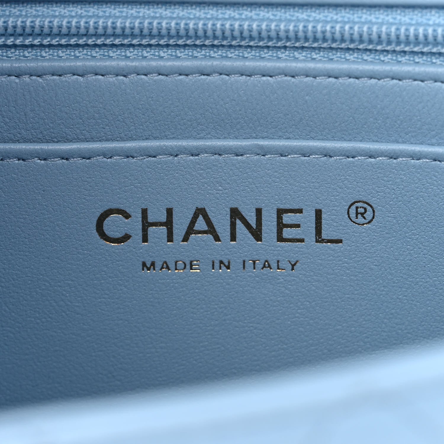 Chanel Lambskin Quilted Mini Rectangular Flap Light Blue 6 of 11