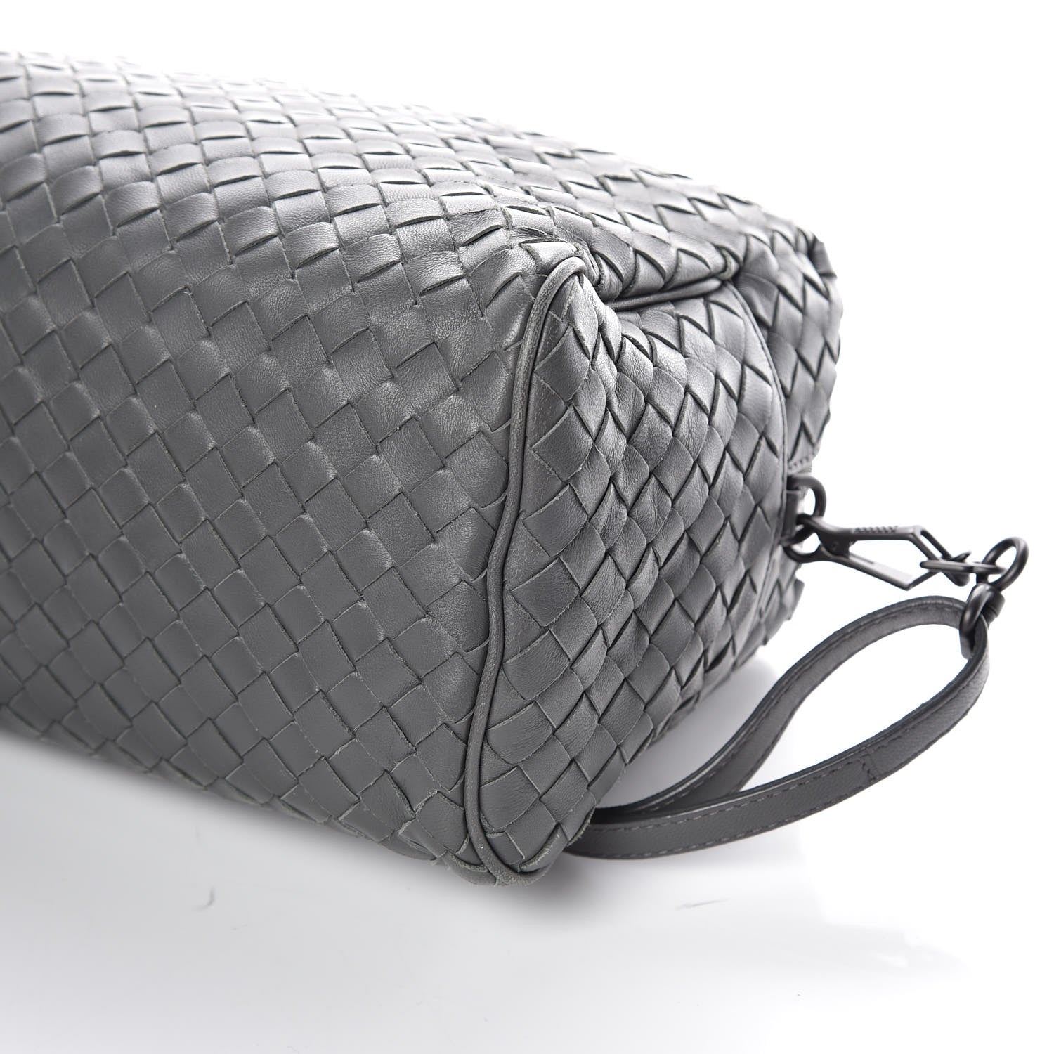 Bottega Veneta Nappa Intrecciato Mini Boston Light Grey 7 of 12
