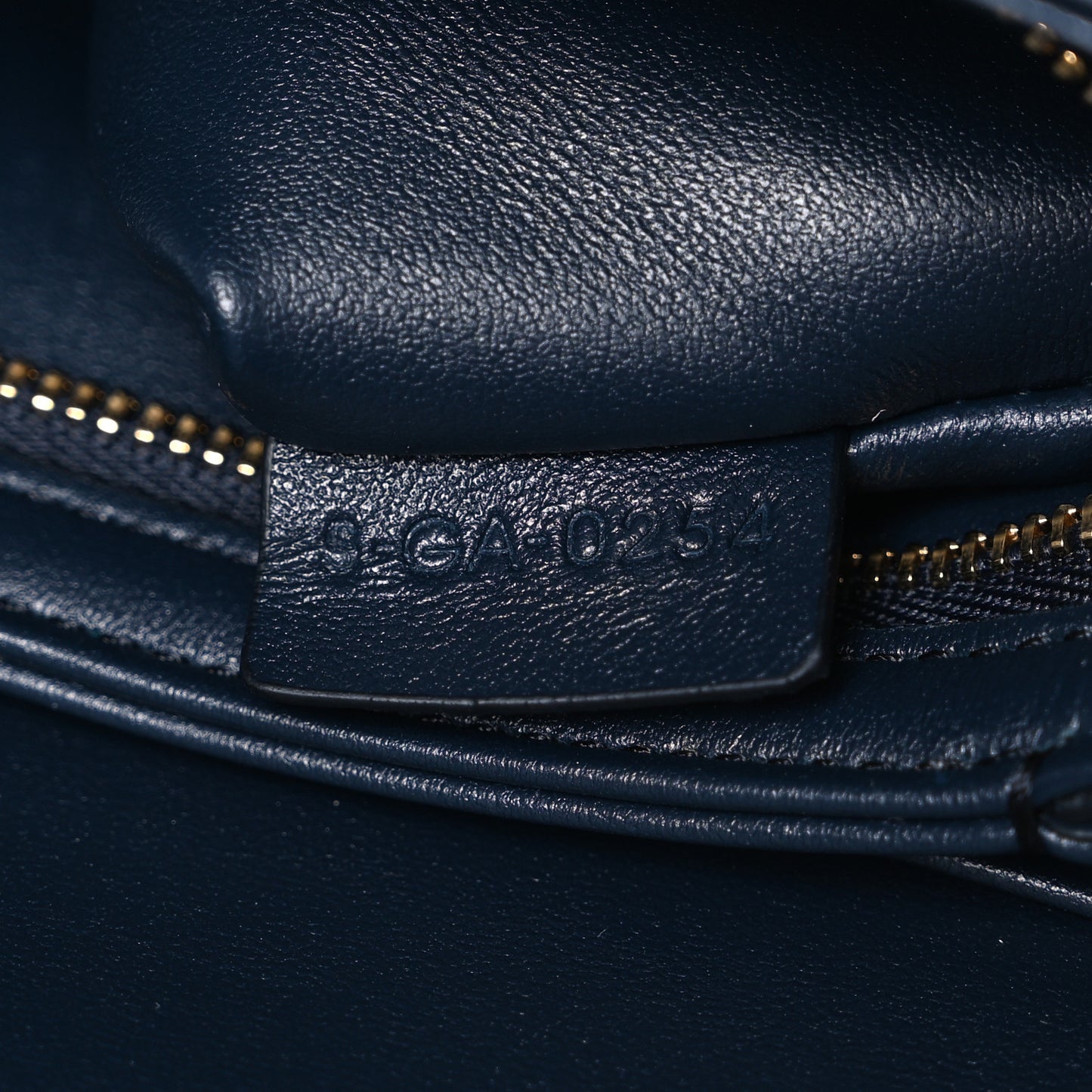 Shiny Calfskin Medium Triomphe Navy Blue