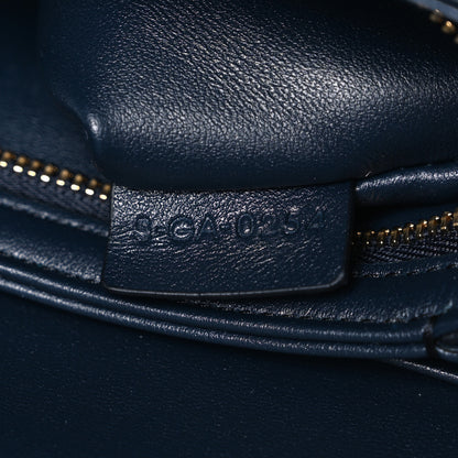 Celine Shiny Calfskin Medium Triomphe Navy Blue 8 of 13
