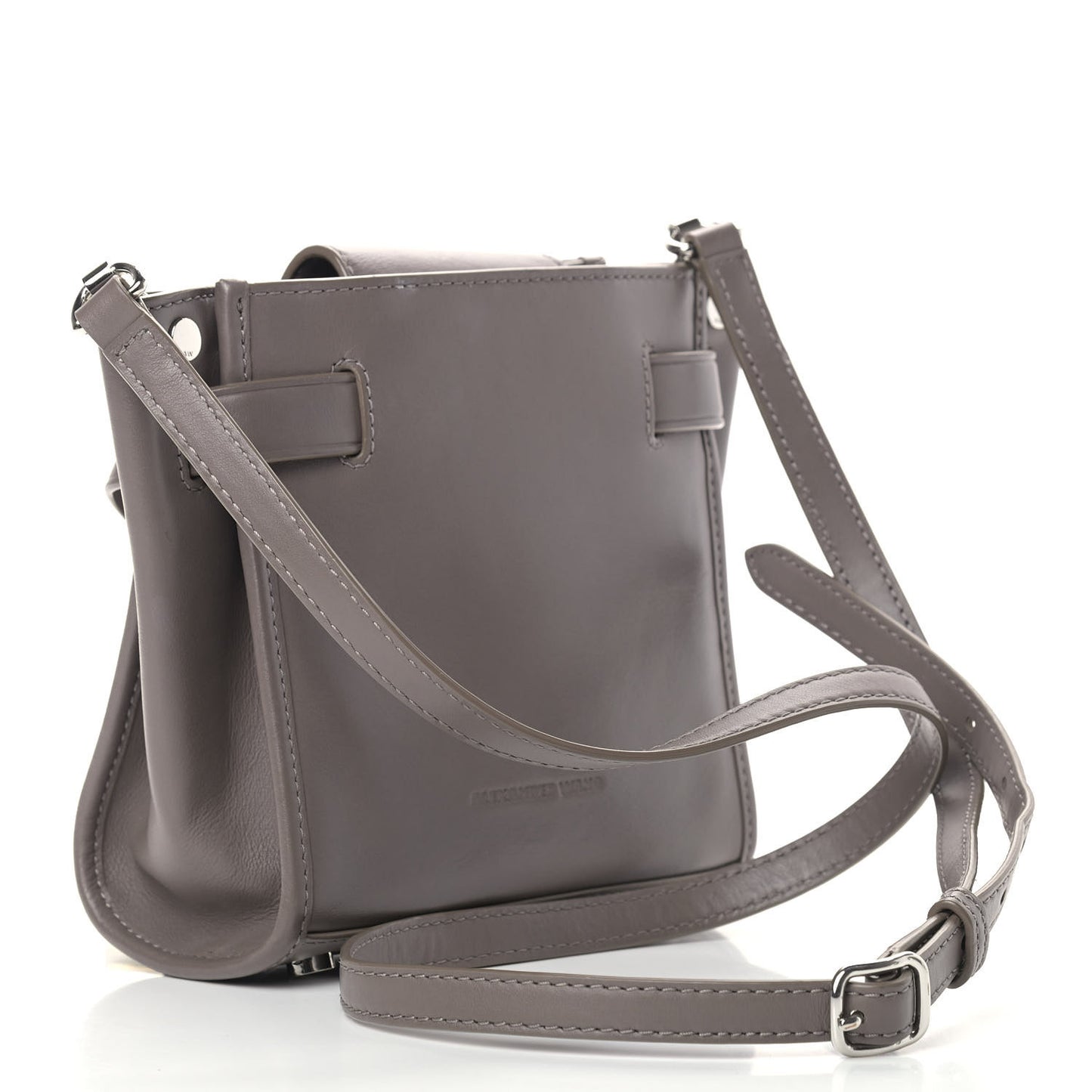 Calfskin Mini Attica Chain Crossbody Mink Grey