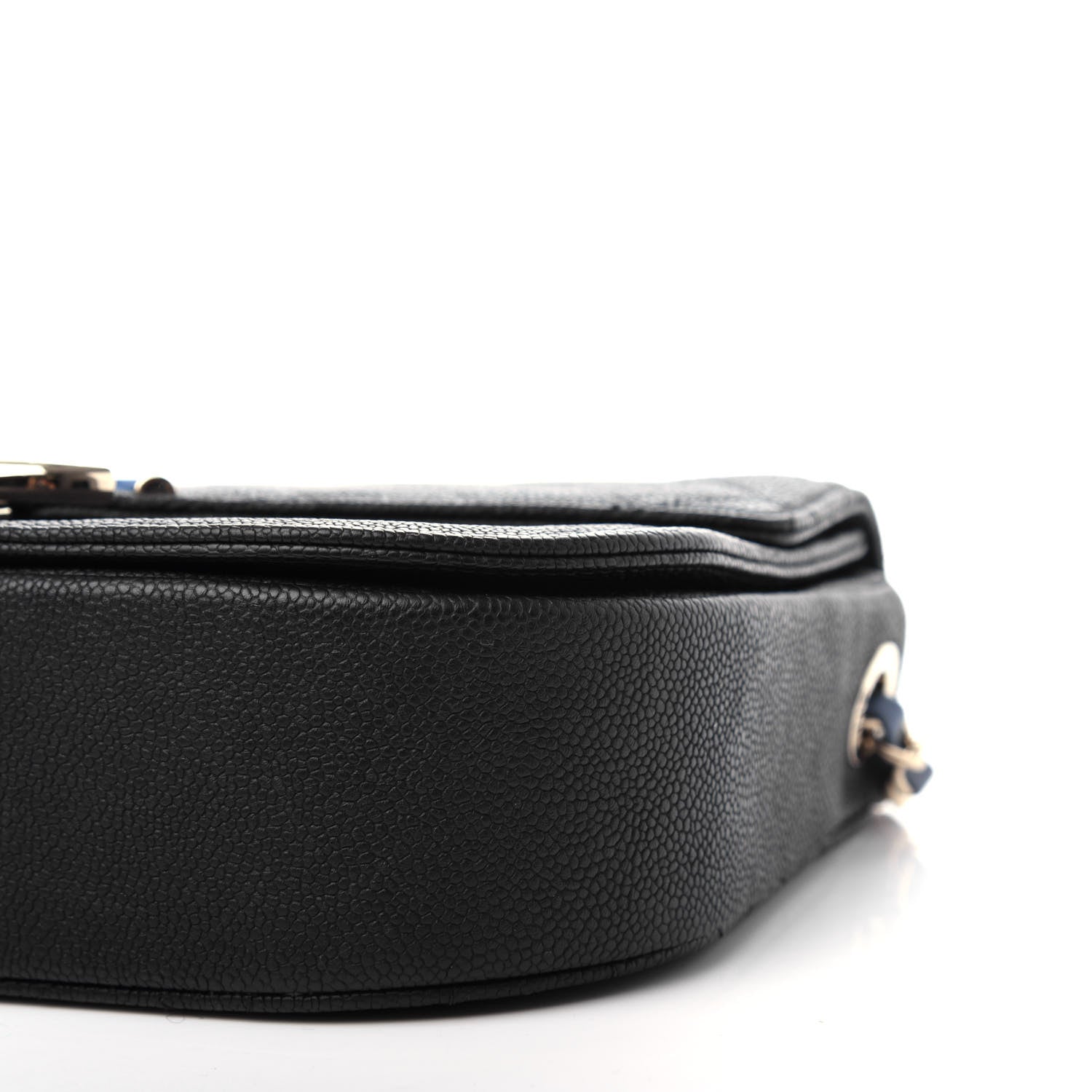 Chanel Grained Calfskin Quilted Medium Cuba Top Handle Flap Black 9 of 10