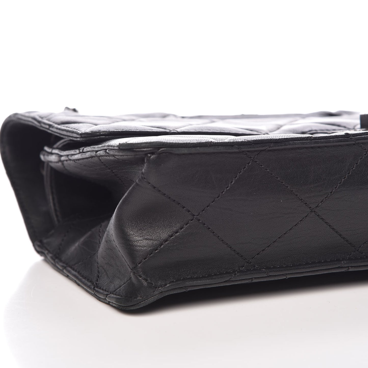 Washed Lambskin Jumbo Take Away Flap Black