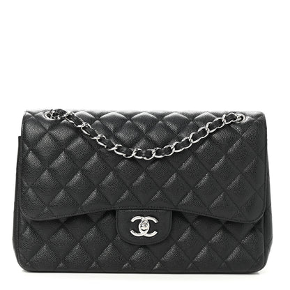 Chanel Caviar Quilted Jumbo Double Flap Black 1 of 11
