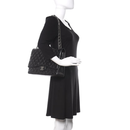 Chanel Lambskin Quilted Maxi Double Flap Black 2 of 15